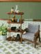 Playing house doll house scene solid color wallpaper wallpaper background board sticker sticker photo prop accessories