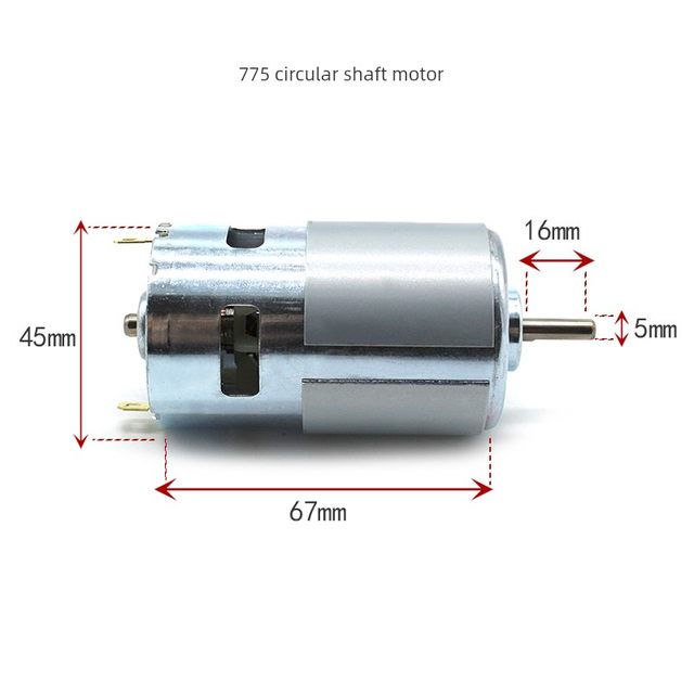 775 Motor D-shaft high-speed high-torque DC motor 895 motor 12V24V power tool accessories
