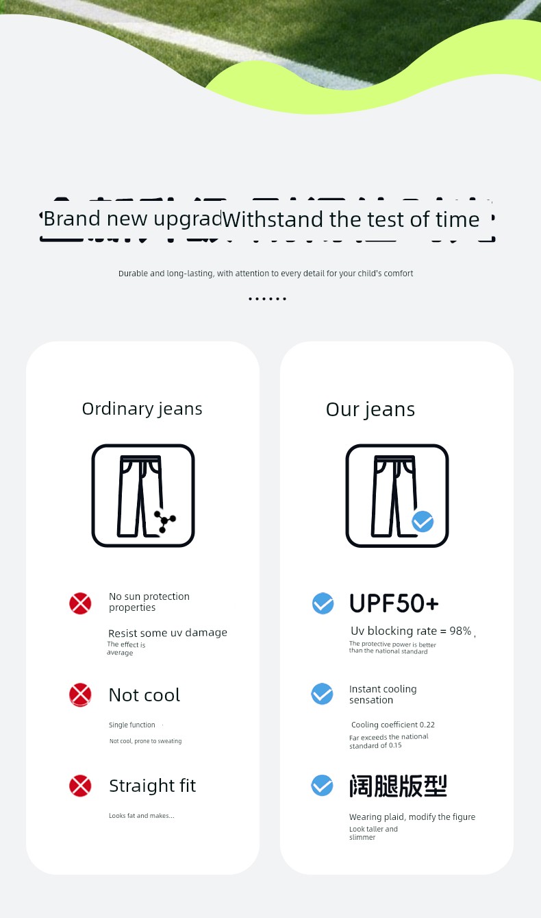 Babudou Girls' Pants Summer 2026 New Style Girls' Thin Jeans Children's Tencel Wide-Leg Pants Summer Girls — 5