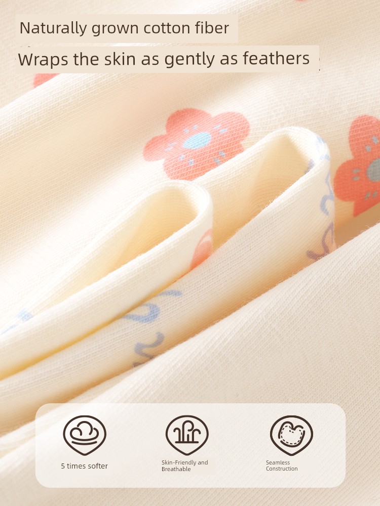 Pure Cotton Baby Not Clip Ass Girl Underwear — 3