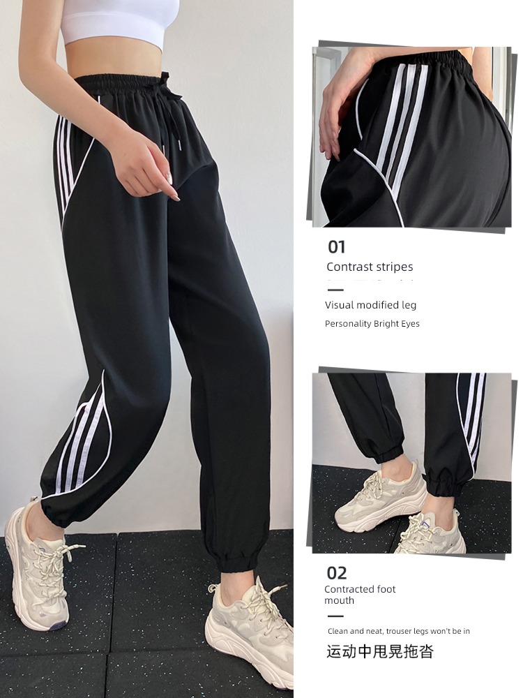 female easy yoga Quick drying train Bodybuilding Sports pants