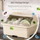 Miniso bowls, chopsticks, tableware storage box, bowls, plates, storage rack, bowls, plates, boxes, drain kitchen cabinet storage rack