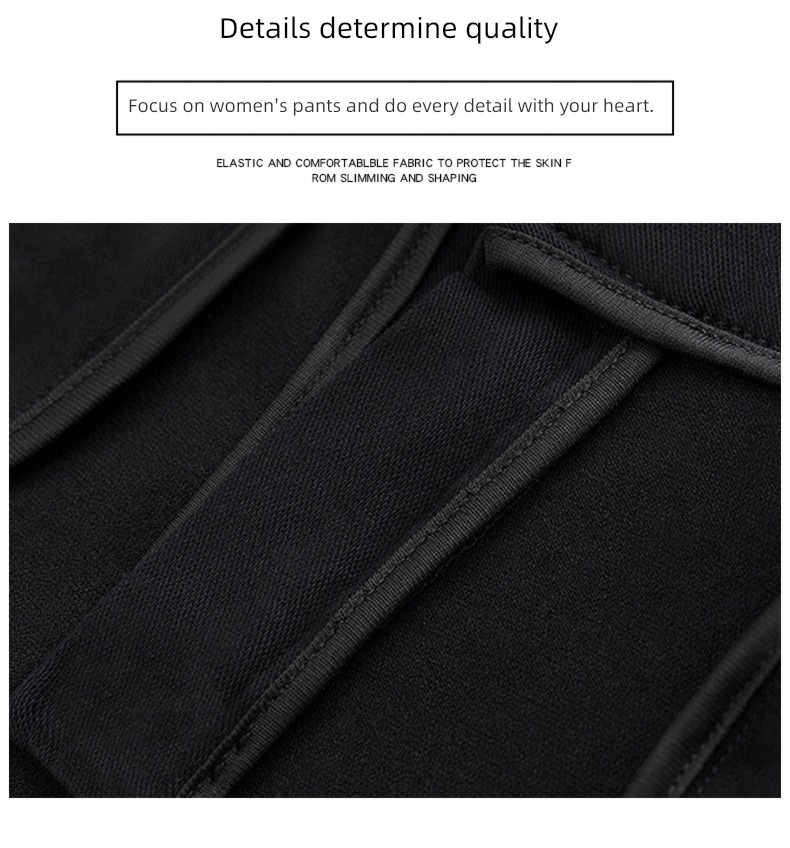 High waist elastic force pencil Show thin black Little feet Leggings