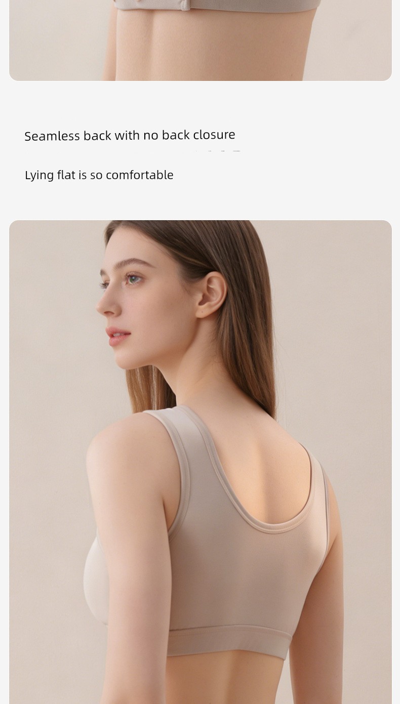 Deep Sleep Nursing Bra for Postpartum Breastfeeding, Maternity Underwear for Pregnancy, Silk Sleep Bra for Pregnancy, Cross-Style — 15