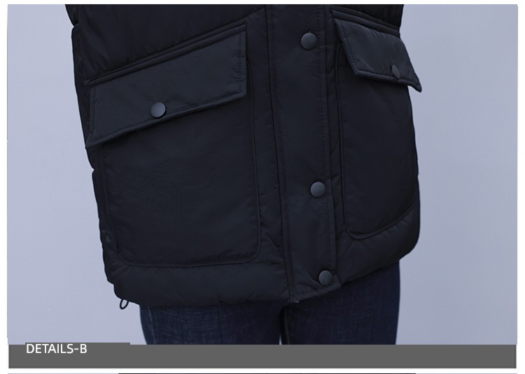 stand collar fashionable Sleeveless waistcoat have cash less than that is registered in the accounts Down cotton Vest