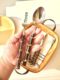 Retro Japanese Natural Bamboo Western Tableware Set Steak Knife and Fork Spoon Restaurant 304 Stainless Steel Dessert Fork Spoon