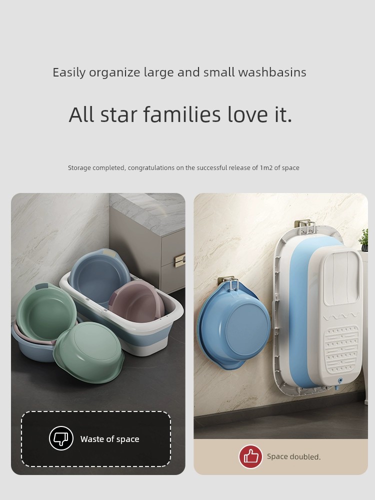 Punch Free Storage Rack Toilet Washbasin Hook