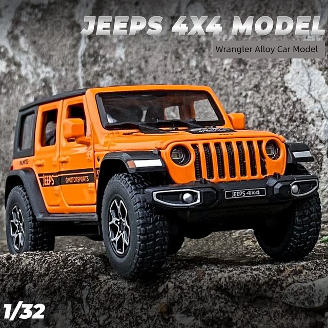 1:32JEEP吉普牧马人越野车汽车模型合金仿真儿童玩具车摆件男孩