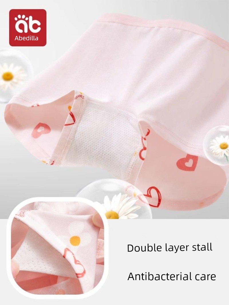Girls' Cotton Underwear for Children, Baby Girls' Boxer Briefs, Class a Cotton Flat Shorts, Non-Binding Underpants — 2