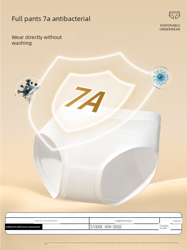 Ankexin Milk Silk Disposable Underwear for Postpartum Women, Large Size, No-Wash, Suitable for Business Trips and Travel, Daily Disposable Pants, Individually Packaged
