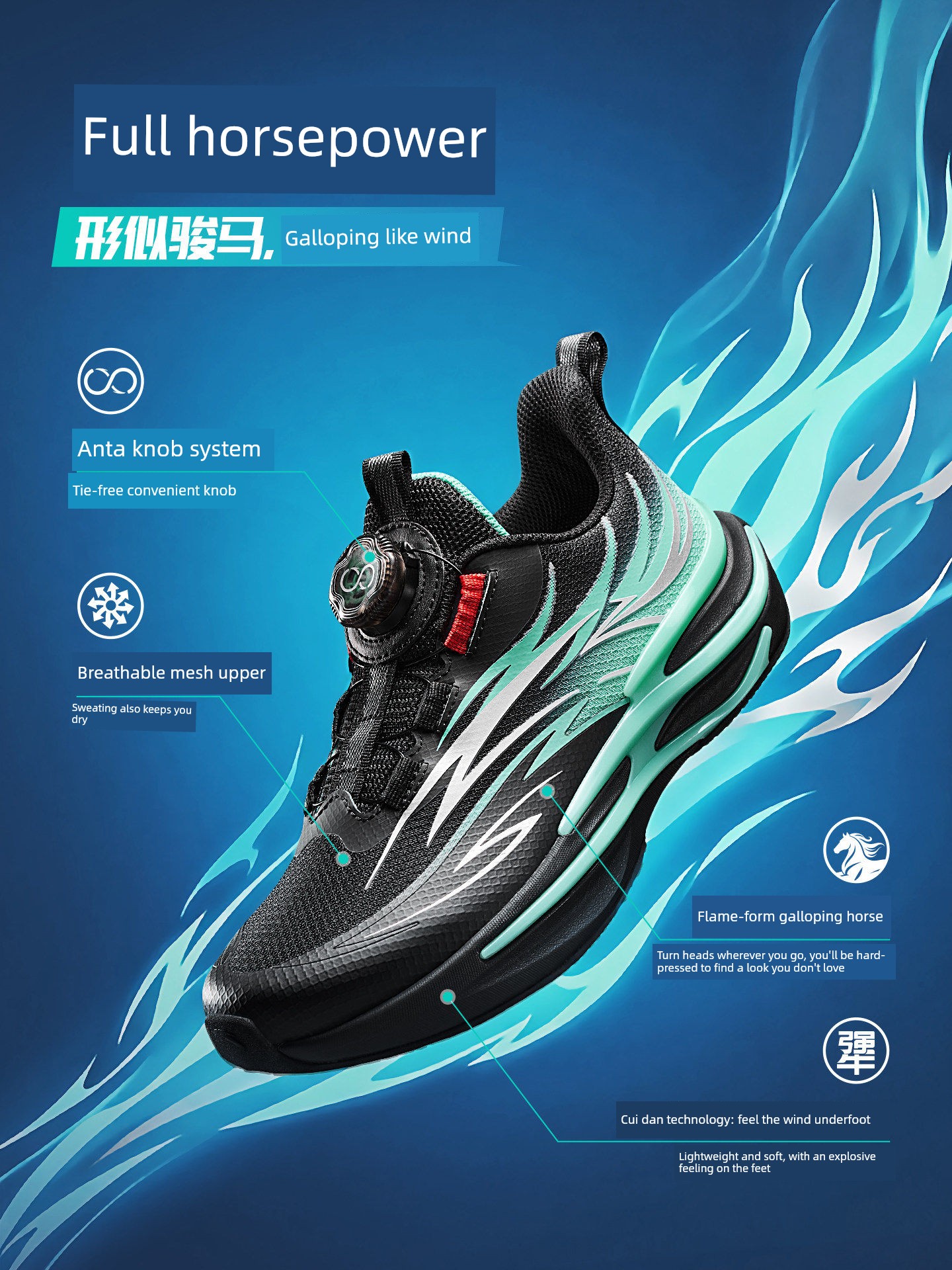 【Add to Cart! Deposit Due on the 15Th】Red Flame | Anta Children's Sports Shoes, Running Shoes, Trendy Shoes, Campus Running Shoes