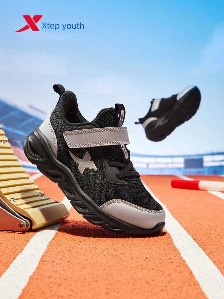 Cloud Running | Xtep Children's Sports Shoes 2026 Autumn New Model Breathable Mesh Boys' Running Shoes for Older Children. — 2