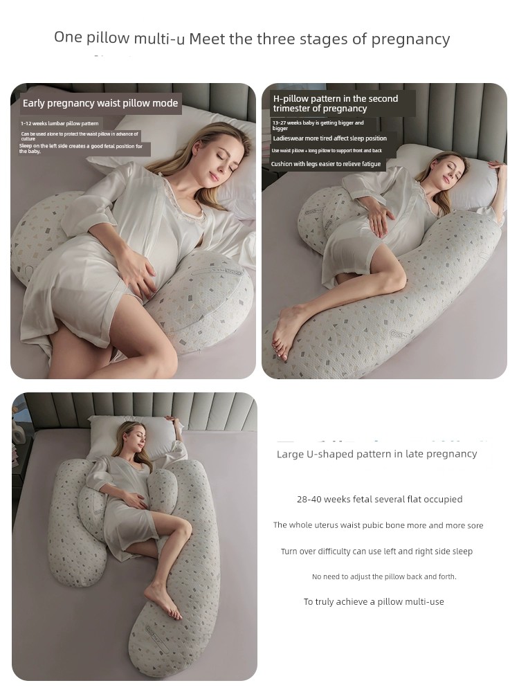 Side Pillow Pregnancy U-Shaped Sleeping Artifact Waist Support — 3