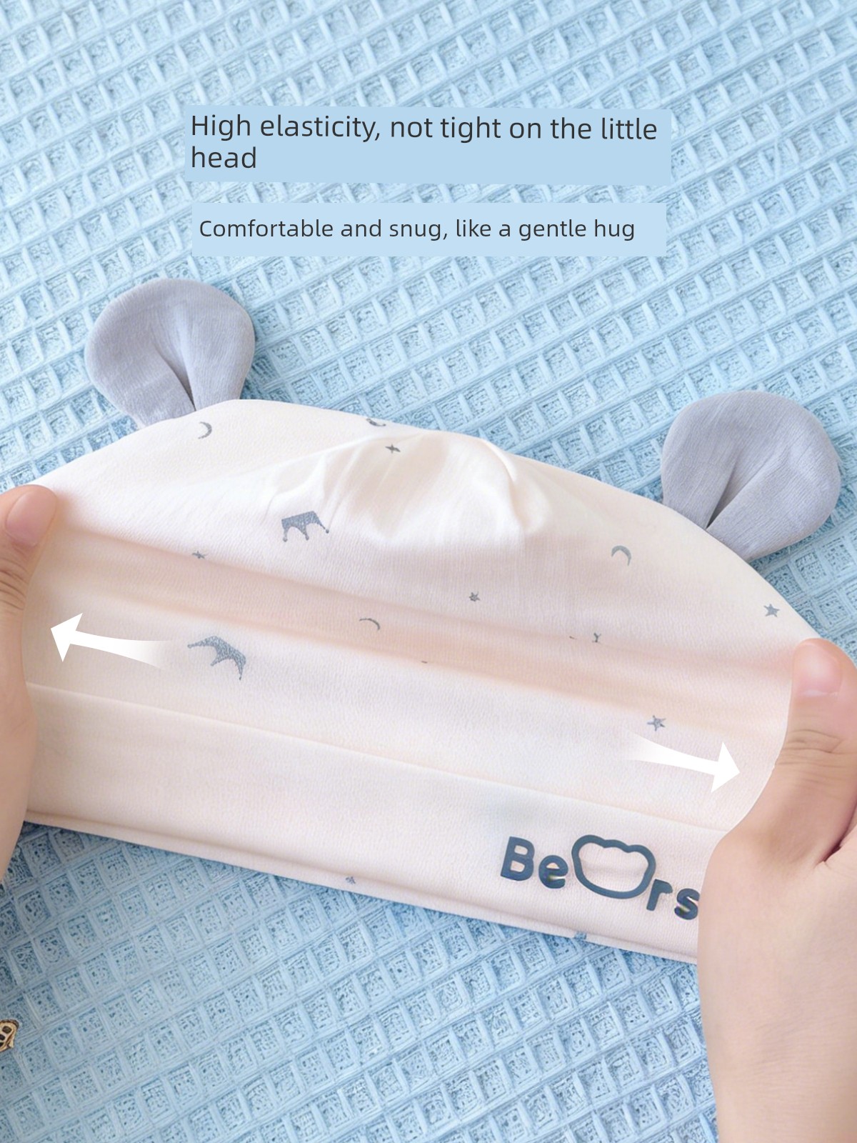 Jq Jingqi Baby Hat Summer 0-6 Months Newborn Thin Breathable Cap Newborn Baby Fontanelle Protection Cap — 4