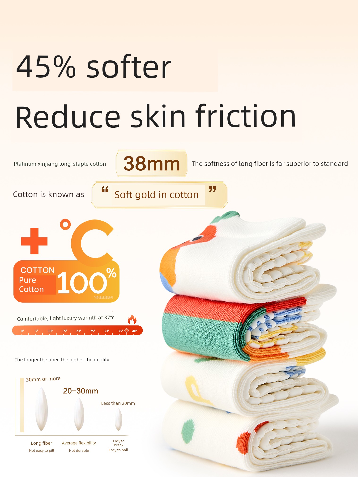 Baby Floor Socks Spring and Autumn Pure Cotton Class a Indoor Non-Slip Cold-Proof Toddler Amusement Park Children's Socks — 2