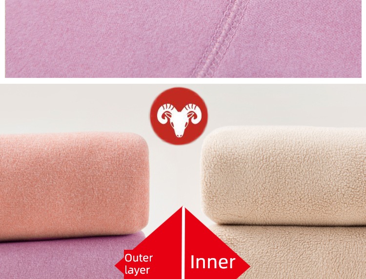 keep warm Underwear female Plush thickening suit one Cashmere Derong No trace fever Autumn clothes and pants Lay a foundation cotton jersey
