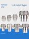 Oil tanker accessories aluminum alloy quick connector C-type female end 2.5 inch 3 inch 4 inch female head male oil pipe joint male
