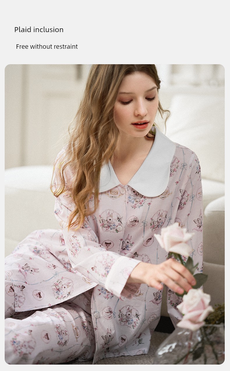 Qixi Spring Autumn Maternity Pajama Suit Confinement Clothing — 17