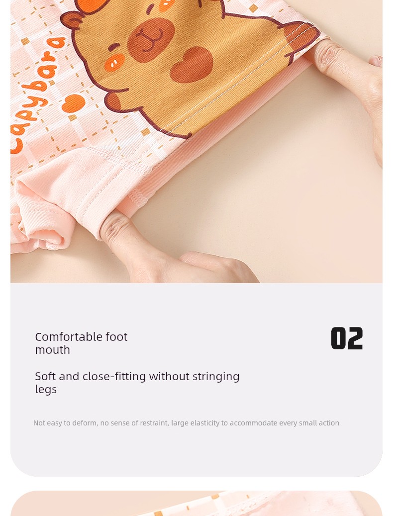 Kapibala Children's Underwear for Girls, Pure Cotton Boxer Shorts, Baby Four-Cornered All-Cotton Shorts That Don'T Pinch the Bottom, Girls' Class a — 10