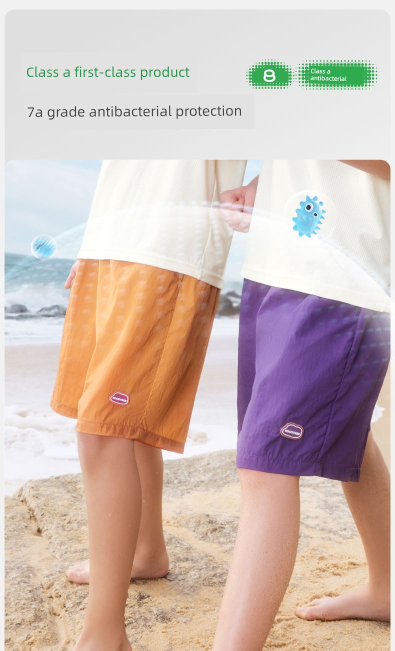 Kk Tree Kidsren's Quick-Drying Shorts for Playing in the Water, Sun Protection Five-Point Pants for Boys and Girls, Lightweight Sports Outer Pants, New — 16