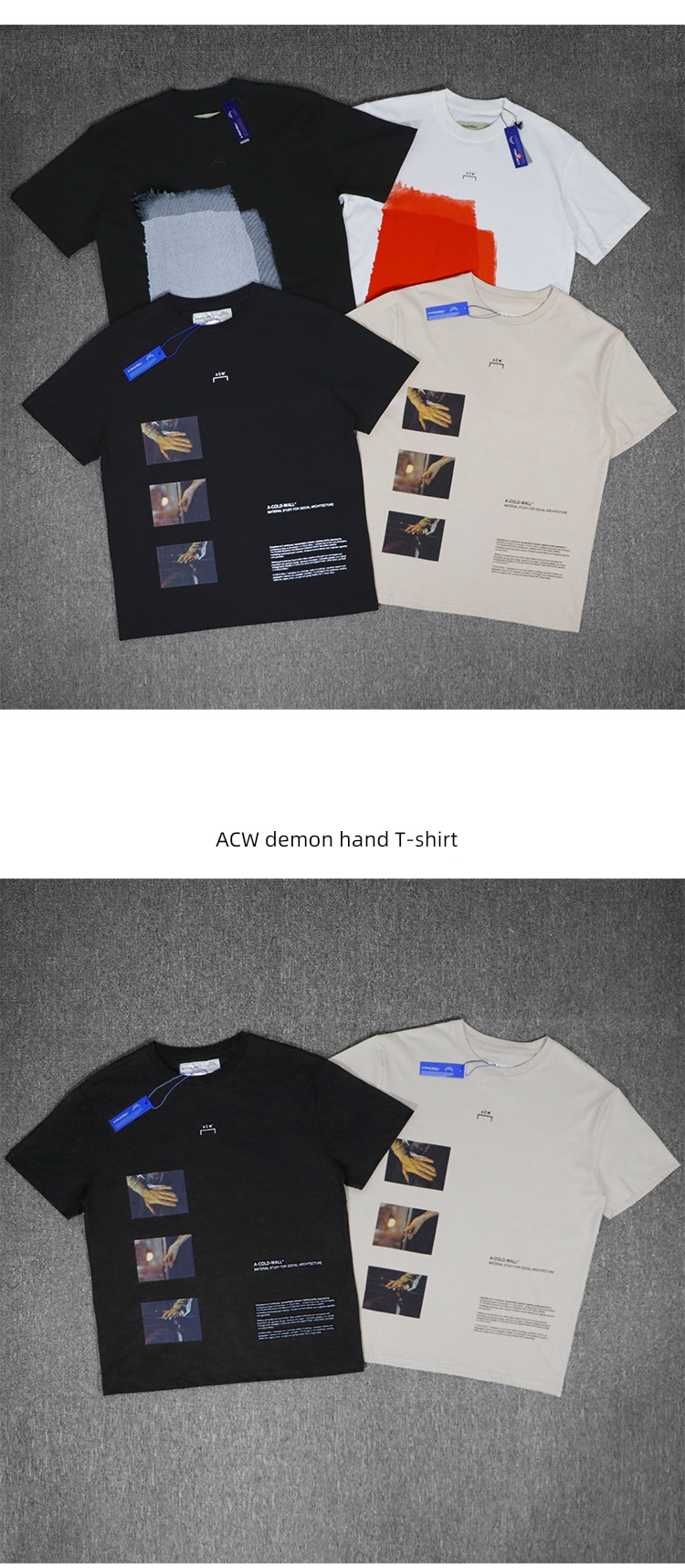 fog   ACW Higher version men and women Same Short sleeve T-shirt