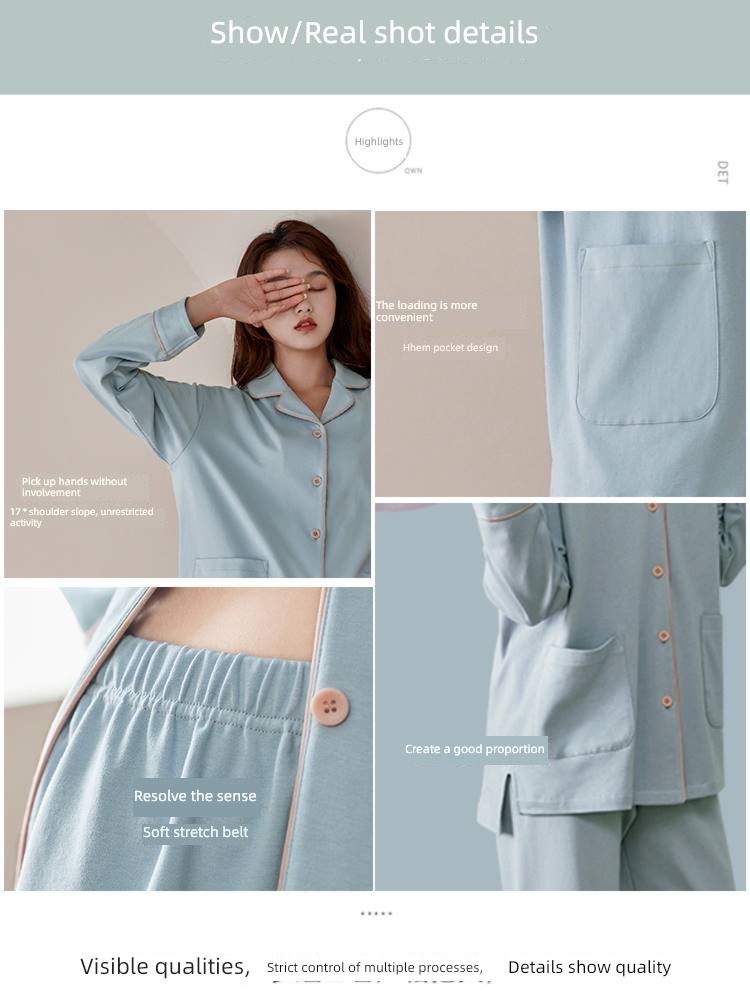 summer Couples dress One female winter pure cotton Big size pajamas