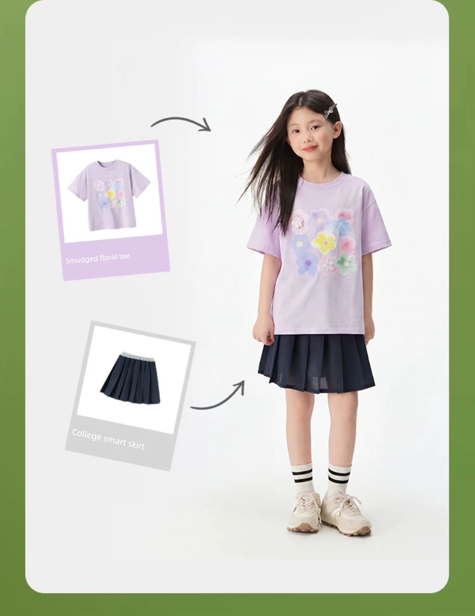 Semir Children's Short-Sleeve T-Shirt 2025 Summer New Style Comfortable Loose Printed Girls' Clothing with a Unique Design — 16