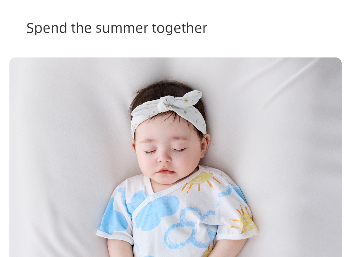 Baby Baby Thin Newborn Breathable Summer Clothing Onesie — 33