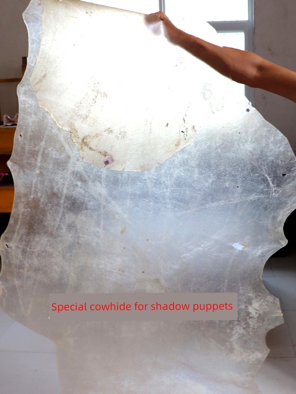 Shaanxi Shadow Play Doll Props Raw Materials Handmade DIY Carving Transparent Raw Cowhide Traditional Crafts