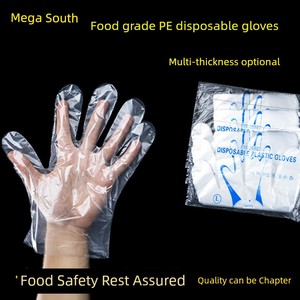 Food Lobster Transparent Plastic Disposable Gloves