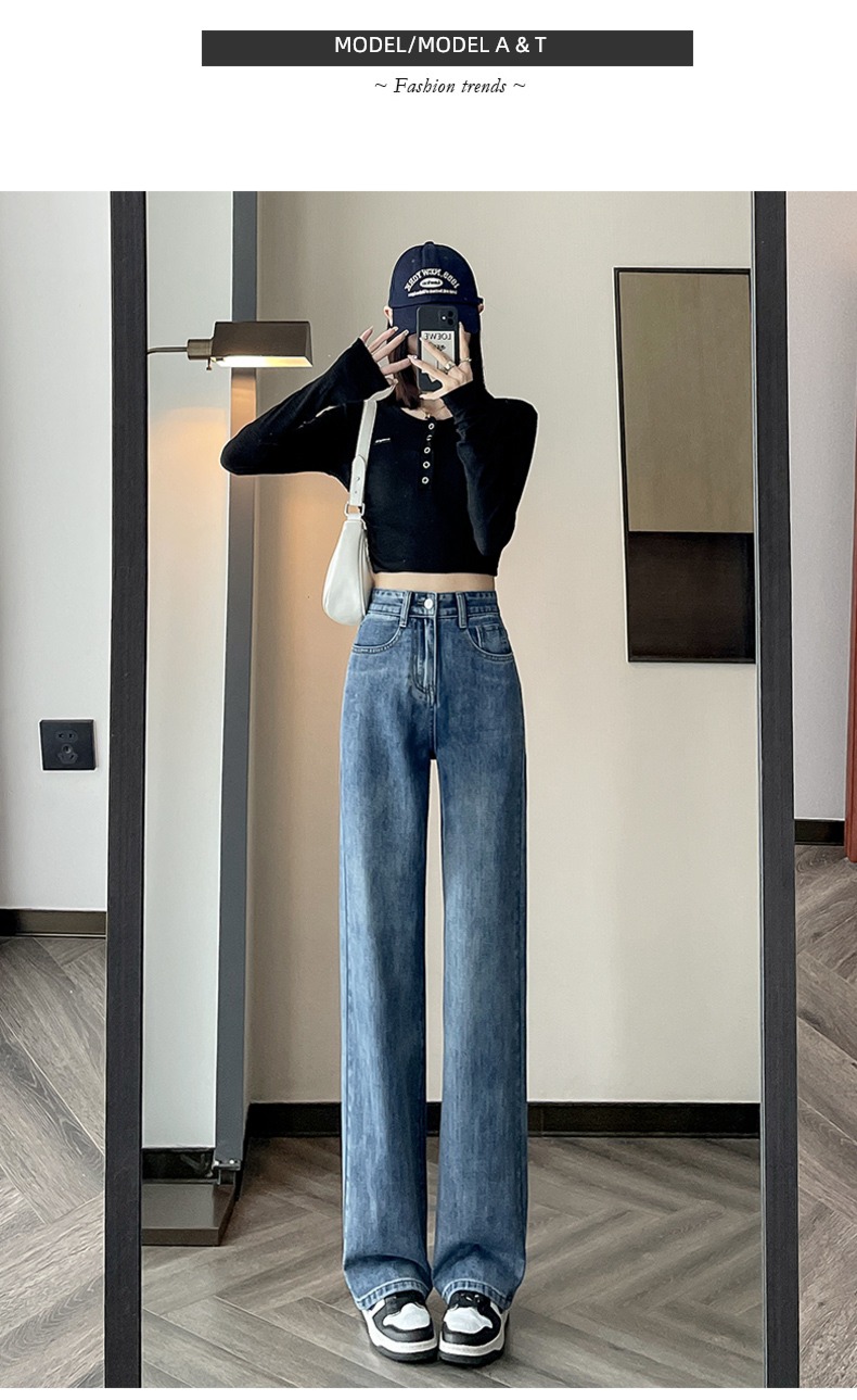 High waist spring and autumn winter 2022 new pattern Jeans
