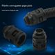Plastic corrugated pipe joints Waterproof nylon PA6 environmentally friendly High-quality waterproof hose sealed and fire-proof