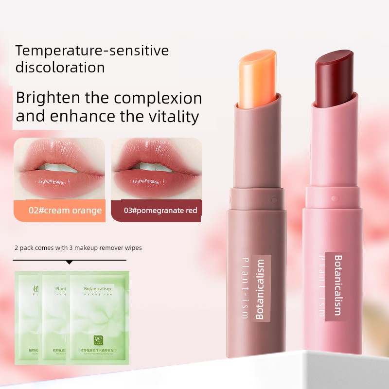 Botanical Color-Changing Lip Balm, Light-Colored Lipstick, Can Be Used to Moisturize and Soften Lip Lines, Prevent Dryness, and Protect Lips during — 6