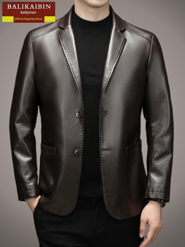 Barry Kebin Self-cultivation Haining Blazer  genuine leather leather clothing