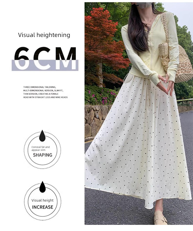 Maternity Pants for Summer, Thin Style for Outerwear, 2026 New Model, Polka Dot Skirt-Pants for Pregnant Women, No Belly Support, Drawstring Wide-Leg — 10