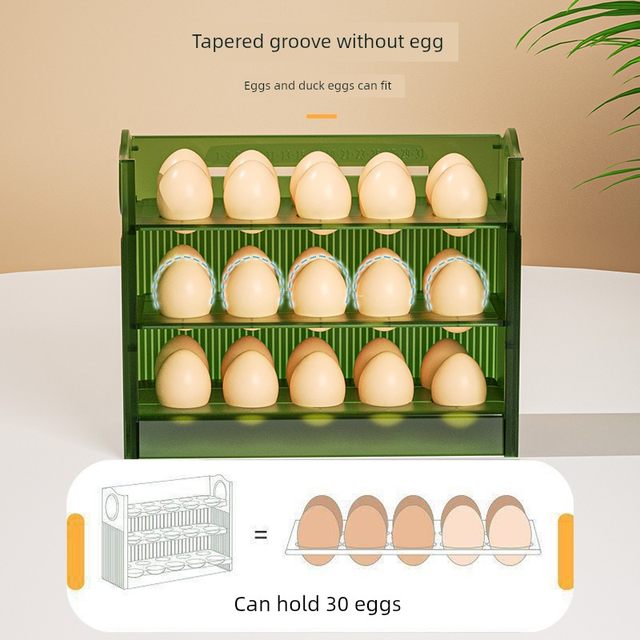 Egg storage box refrigerator side door put egg box with egg rack mount holder food grade special transparent storage fresh storage box