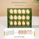 Egg storage box refrigerator side door put egg box with egg rack mount holder food grade special transparent storage fresh storage box