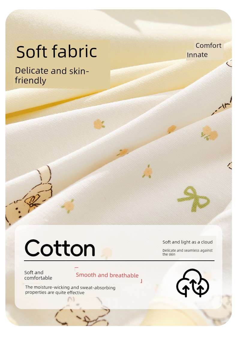 Girls' Cotton Underwear for Middle School Students, Older Children, and Elementary School Students during Their Development Period, Children's Triangle — 5
