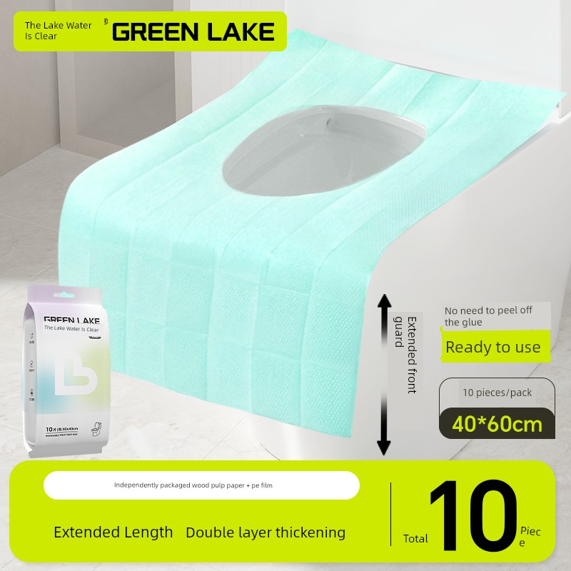 Disposable Toilet Seat Covers Individually Packaged for Pregnant Women, Hotels, Travel, and Portable Use Without Adhesive Removal — 2