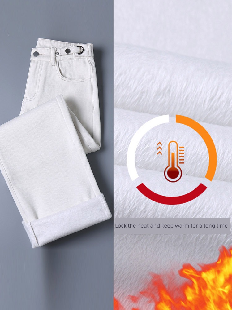 little chap Plush easy ins tide High waist Jeans
