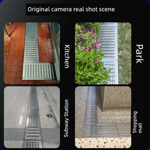 Stainless Steel Drain Cover Plate, Kitchen Drain Cover Plate, U-Shaped Drain Grate, Stainless Steel Floor Drain Cover Pl