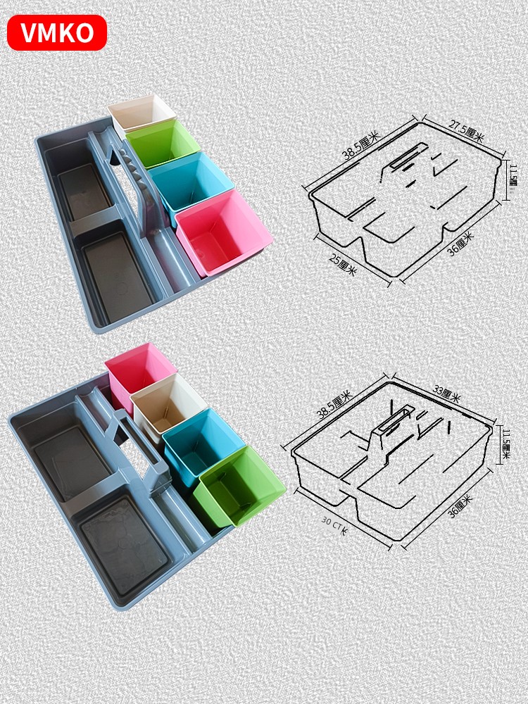 Cleaning Trash Can Restaurant Sundries Storage Box Tool Cart