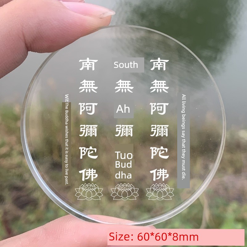 Release Buddha Pagoda Crystal Brand Nanwo Amitabha Mani Stone Buddha Supplies Factory Edge Dragon King City Round