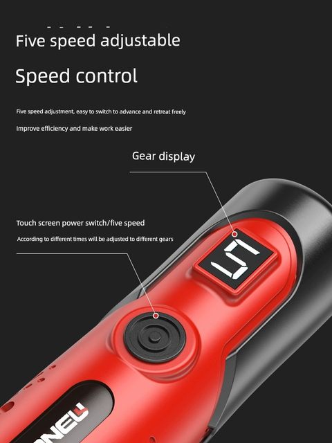 Electric grinder small handheld grinder jade wood carving polishing electric cutting artifact engraving tool mini electric drill