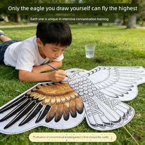 Handmade Kite DIY Material Kit for Children and Students, Special for Hand-Painted Graffiti and Coloring, 2026 New Model