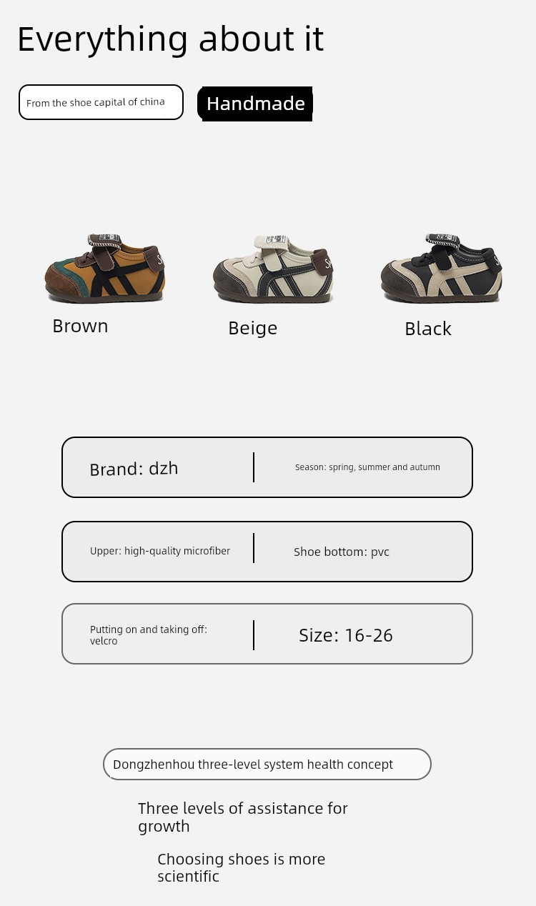 2026 New Spring and Autumn Boys' Sports Shoes for Ages 1 to 3, Lightweight Children's Shoes for Girls, Soft-Soled Toddler Shoes — 3