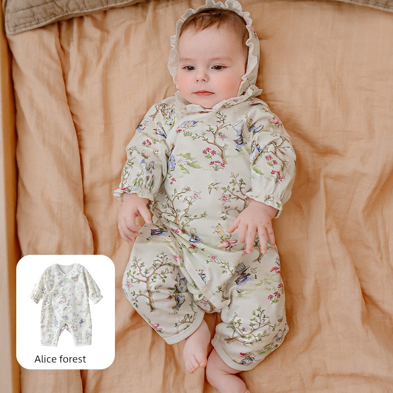 Qianxi Avocado Pure Cotton Autumn and Winter Baby Jumpsuit — 5
