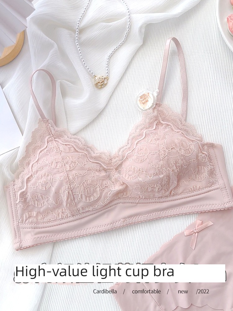 Beautiful back Small chest Gather together girl Thin shoulder strap underpants Lace