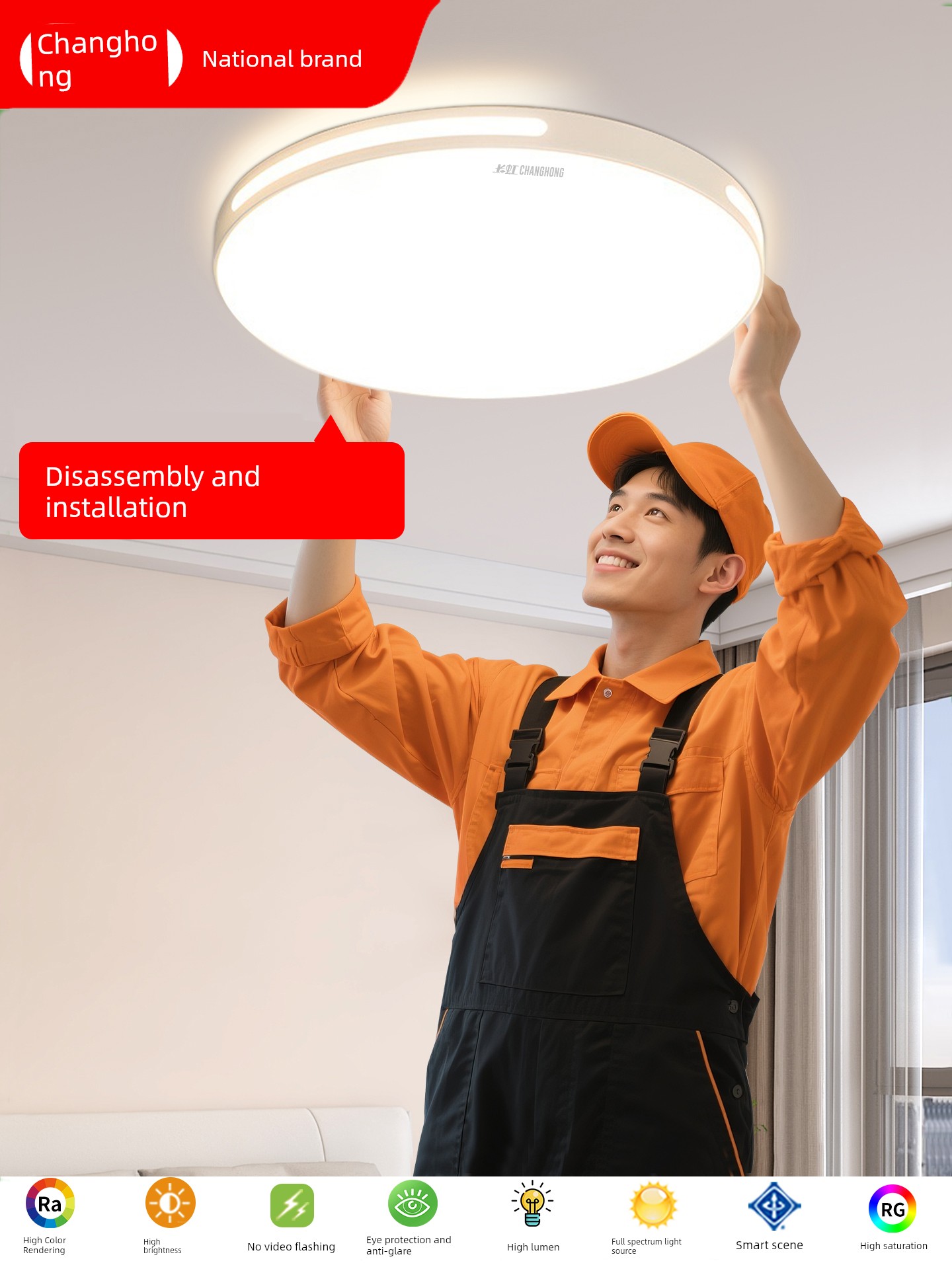 Bedroom Light Master Bedroom 2026 New Modern Minimalist Children's Room Led Ceiling Light Young People's Eye Protection Room Lighting Fixtures