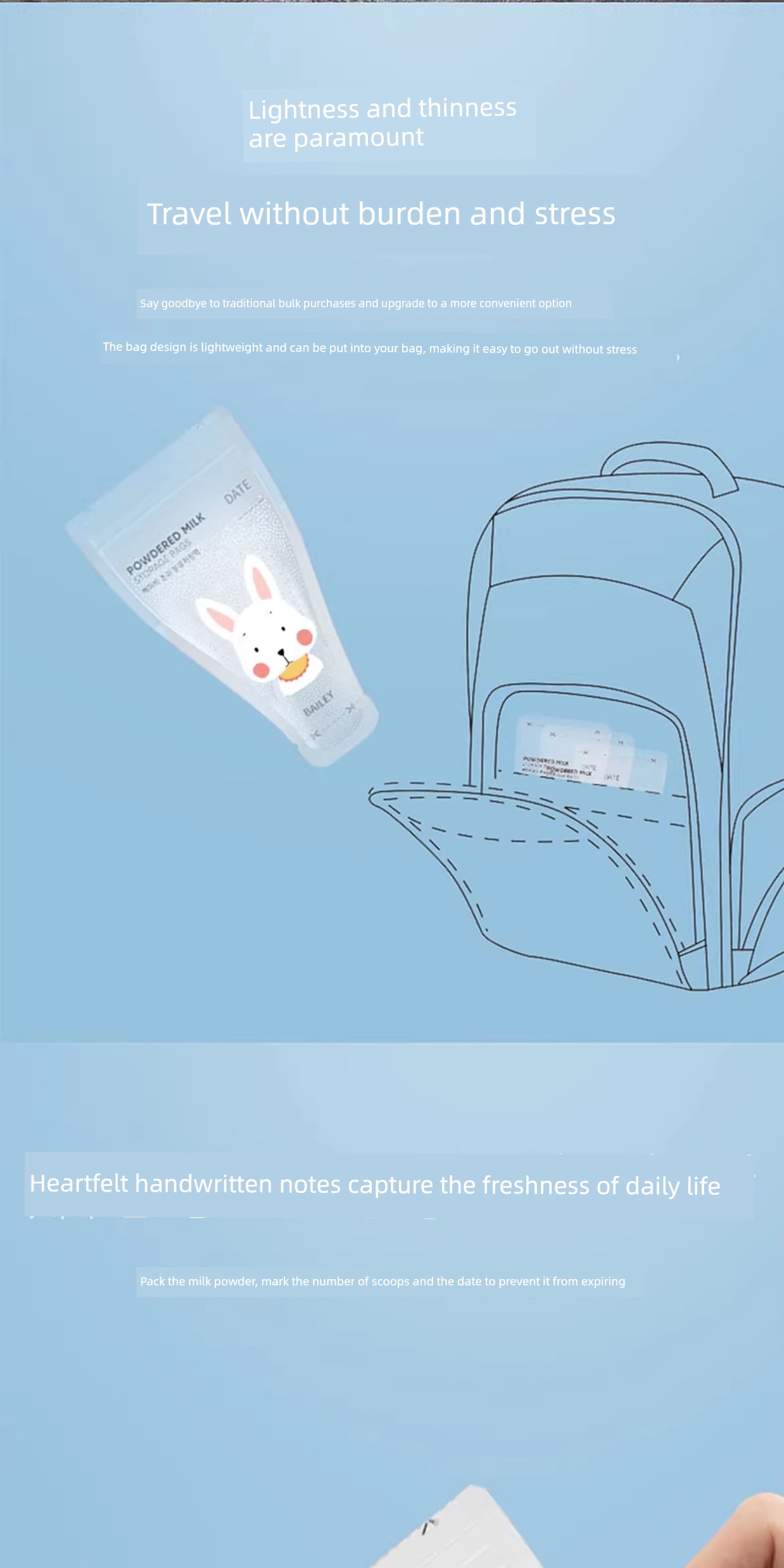 360 PCs Portable Disposable Milk Powder Bag — 12